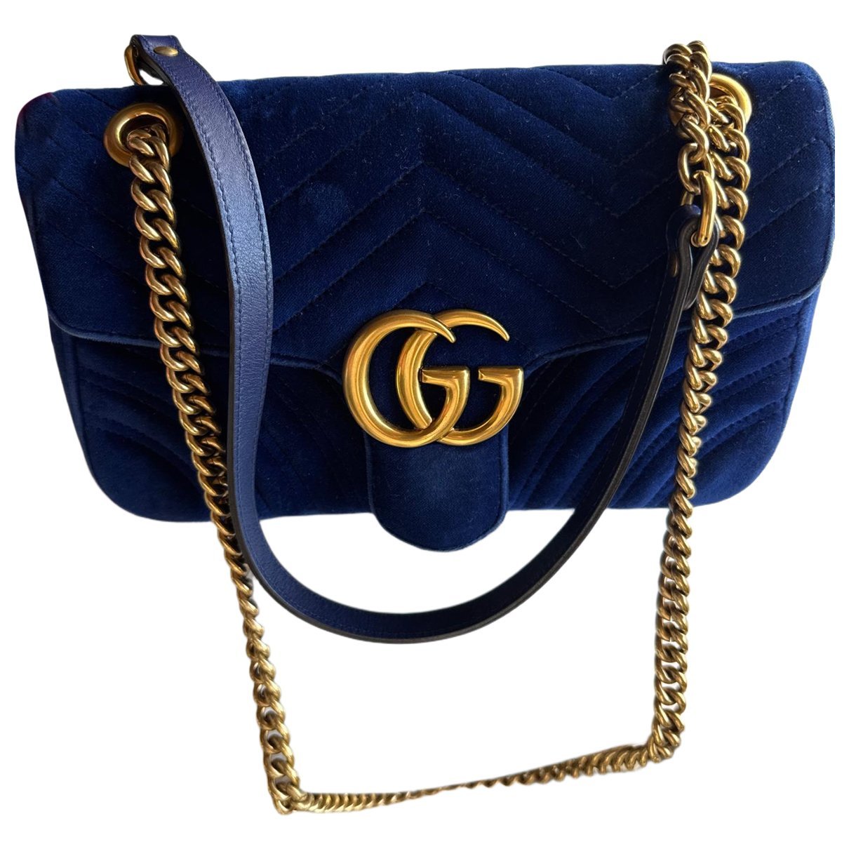 GG Marmont velvet crossbody bag
