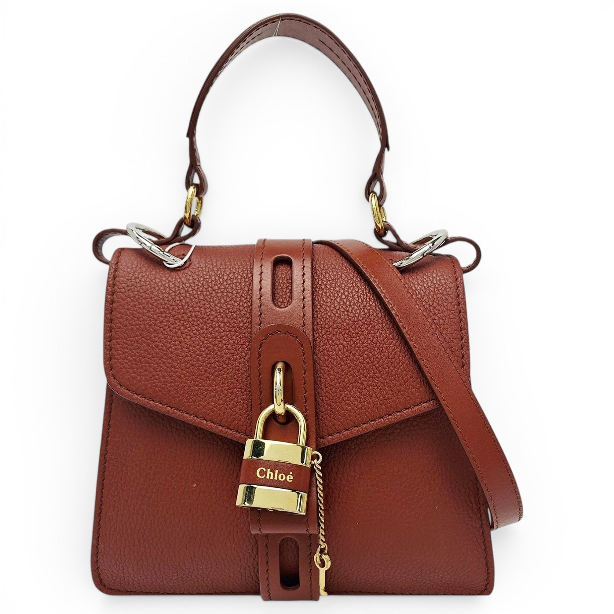 Aby leather handbag