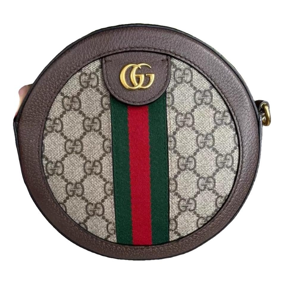 Ophidia Round leather handbag