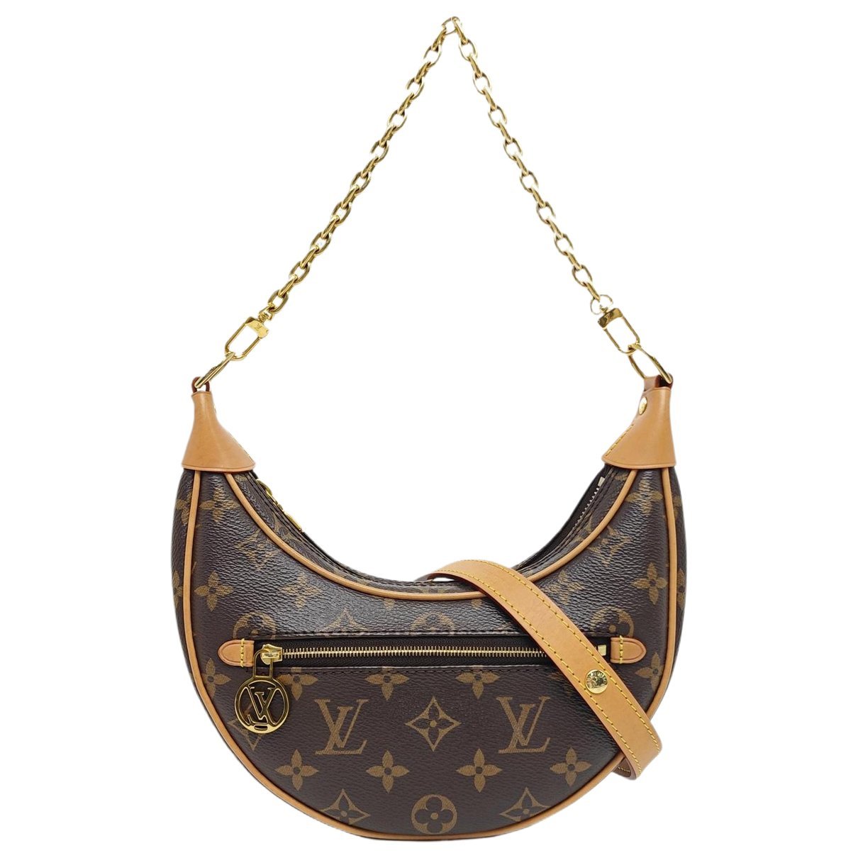 Loop leather crossbody bag