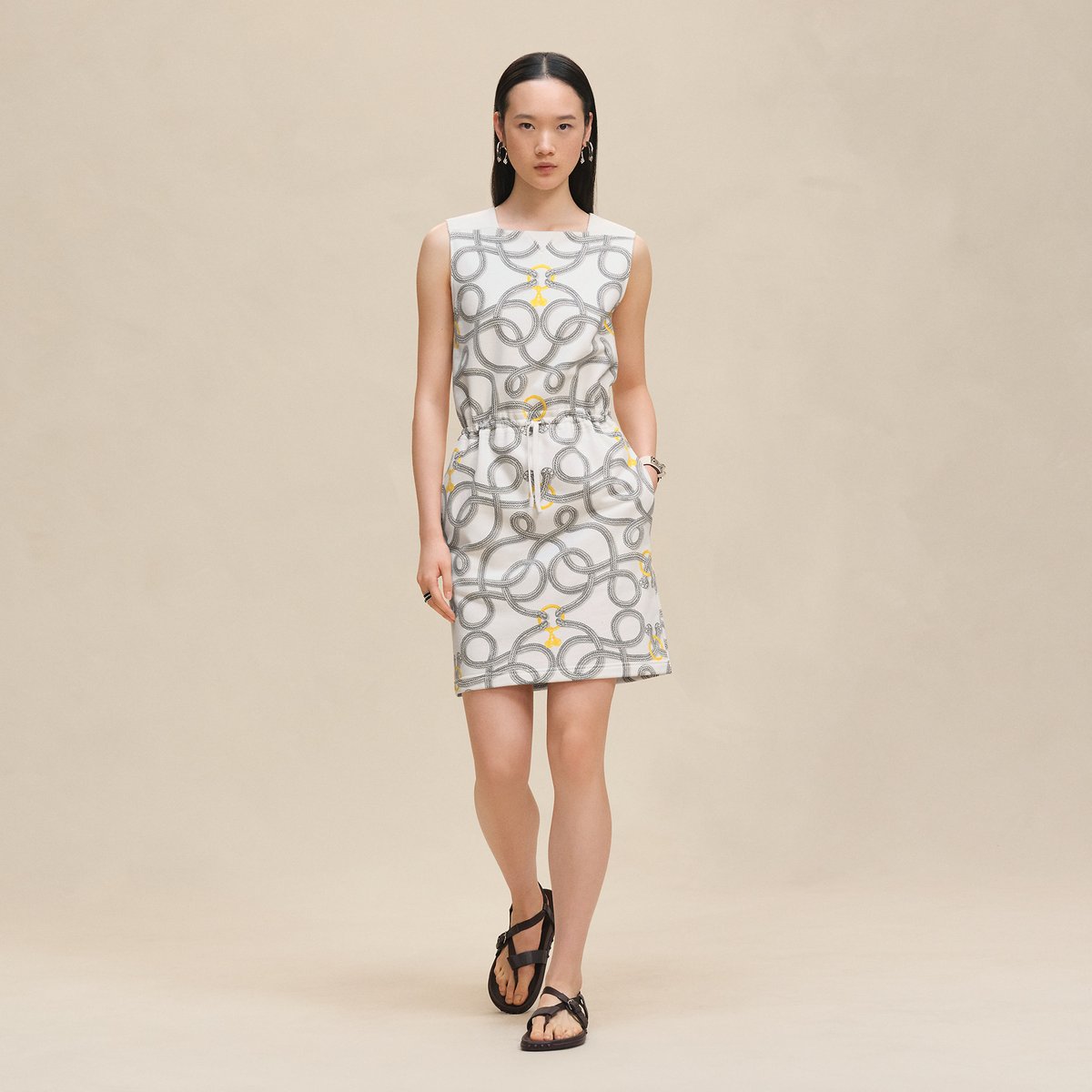 "Palefroi Remix" sleeveless dress