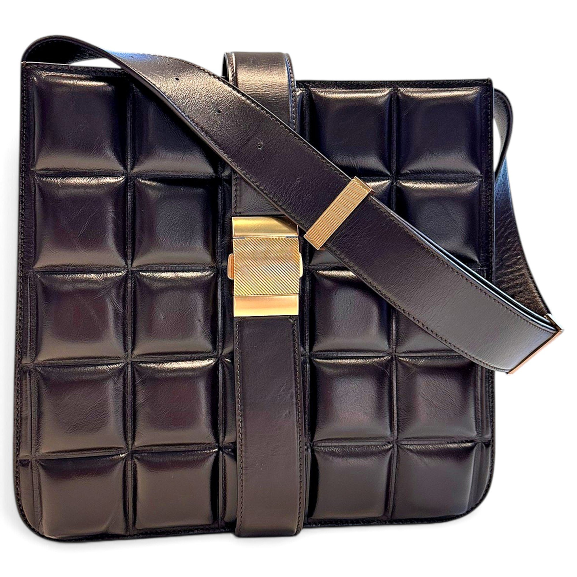 Marie Padded leather handbag