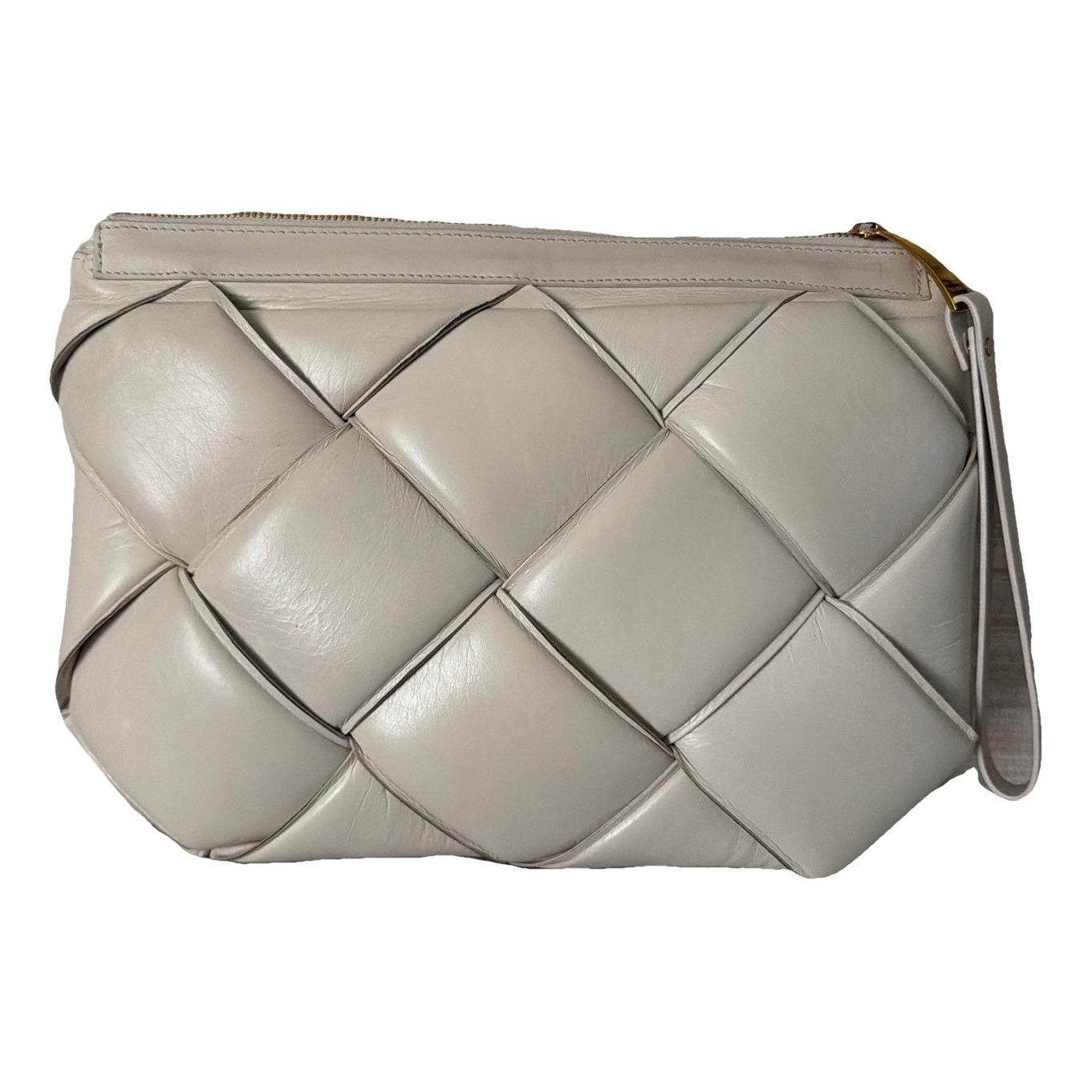 Pouch leather clutch bag