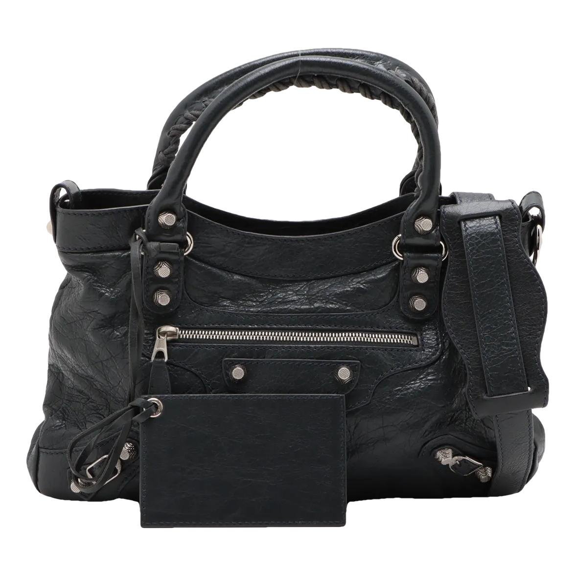 First leather handbag