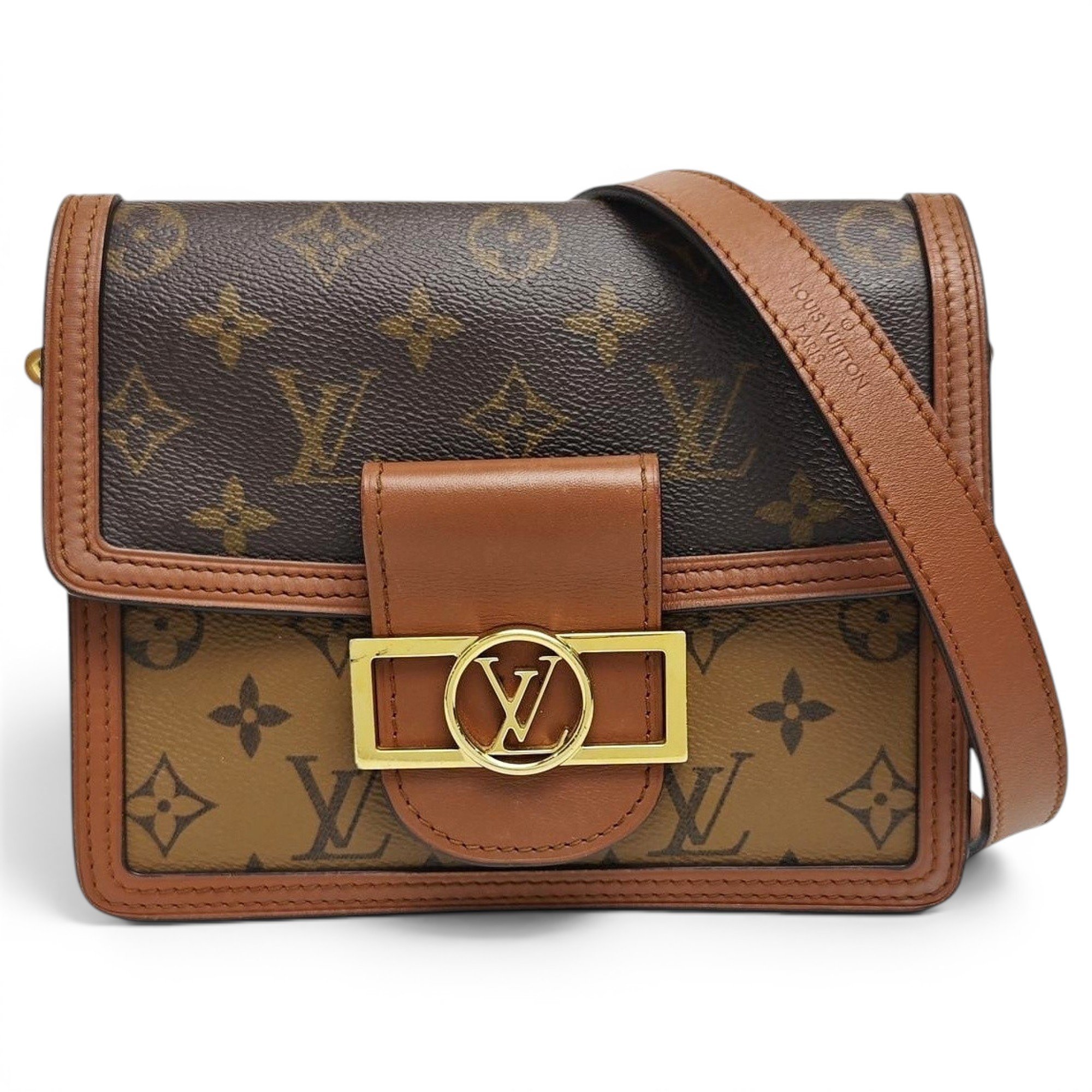 Dauphine leather handbag