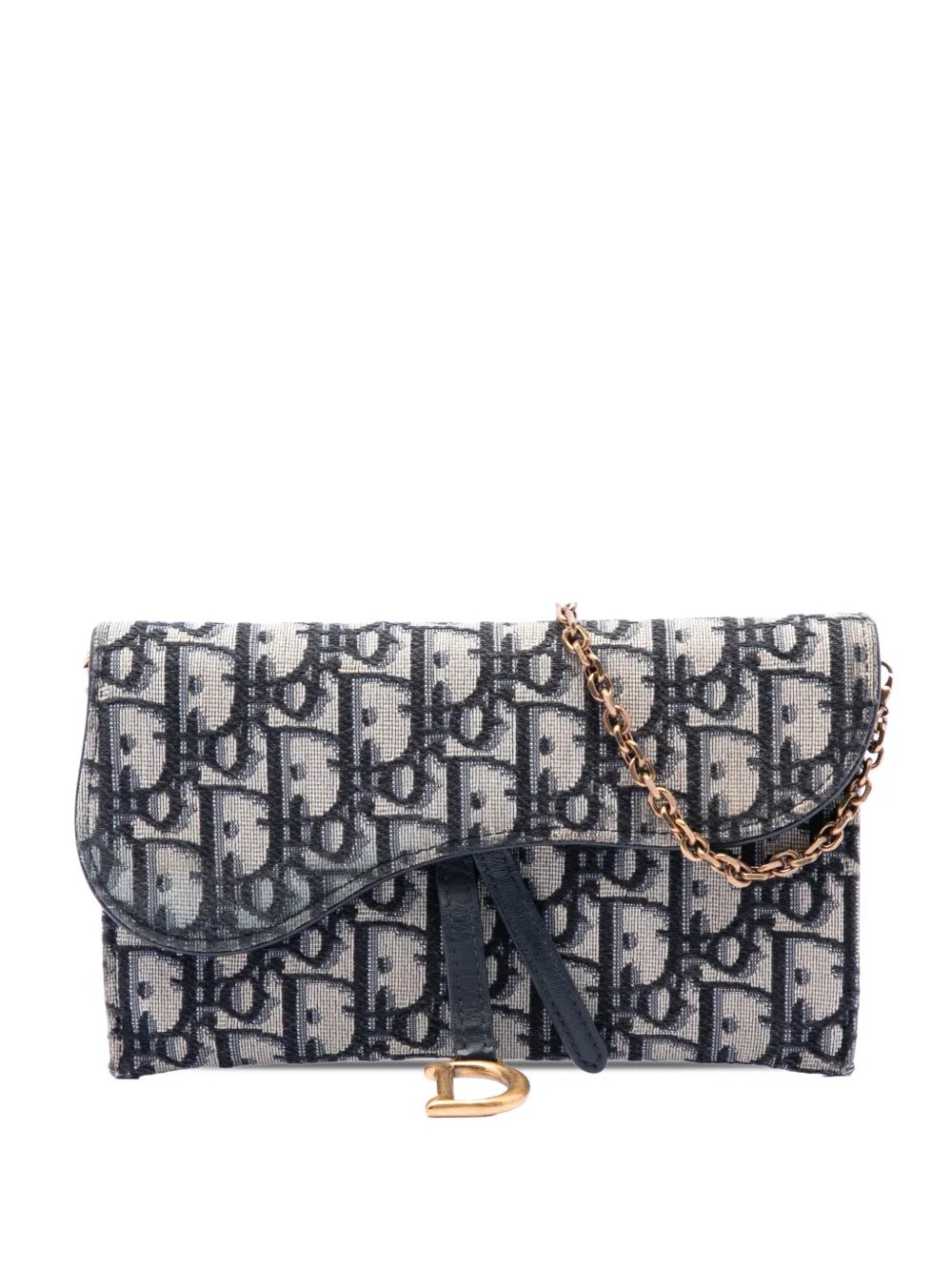 2020 Oblique Canvas Saddle Wallet On Chain crossbody bag