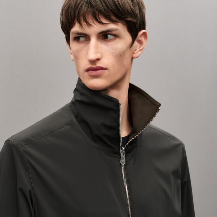 Taupe Reversible Overshirt