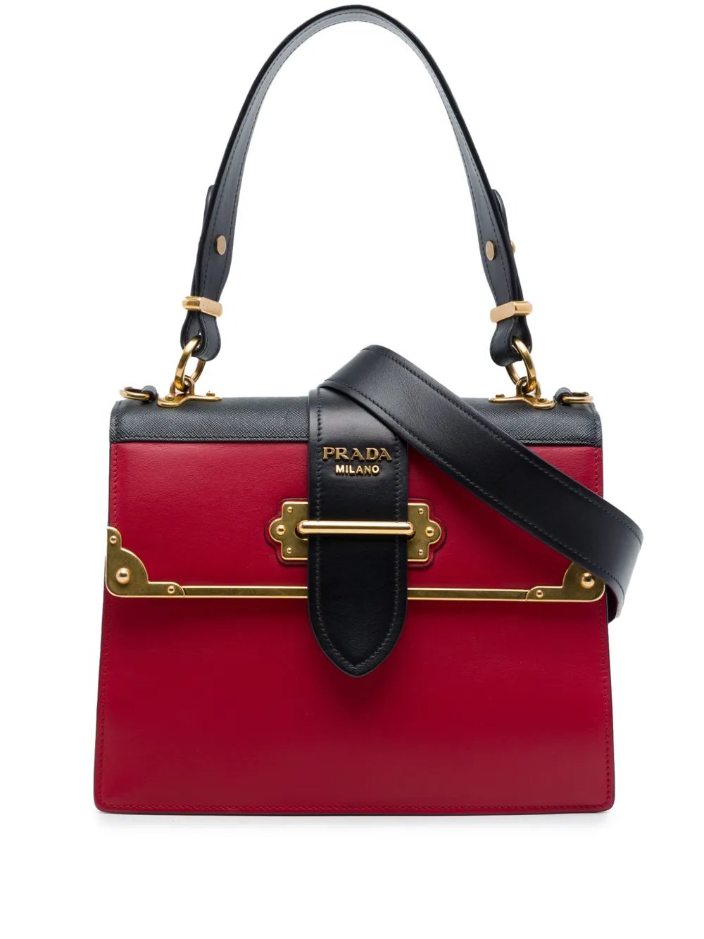 2010-2026 Saffiano Trimmed City Calf Cahier satchel
