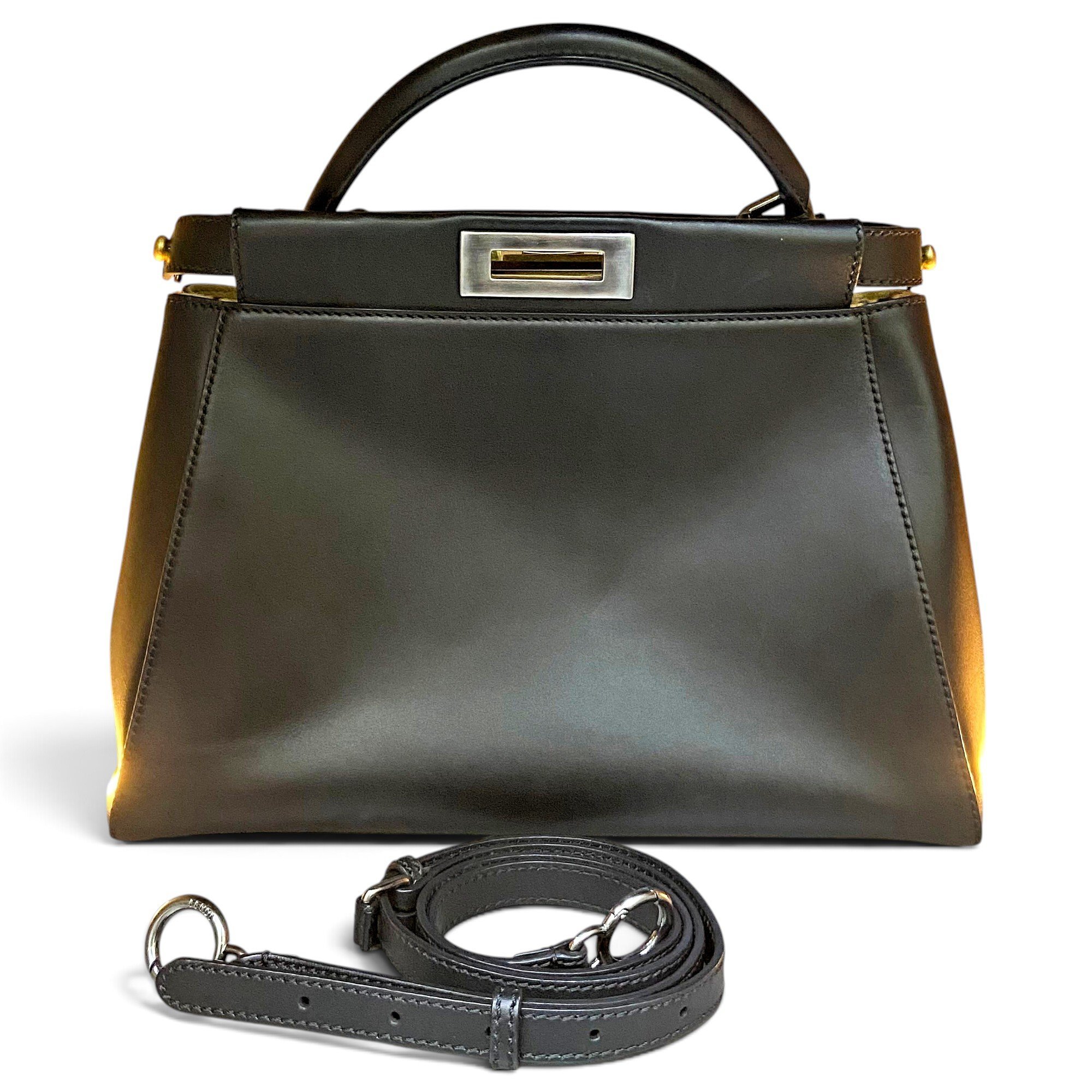 Peekaboo leather handbag