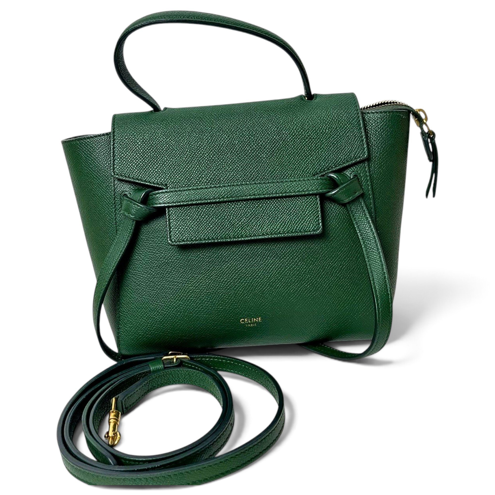 Belt leather handbag