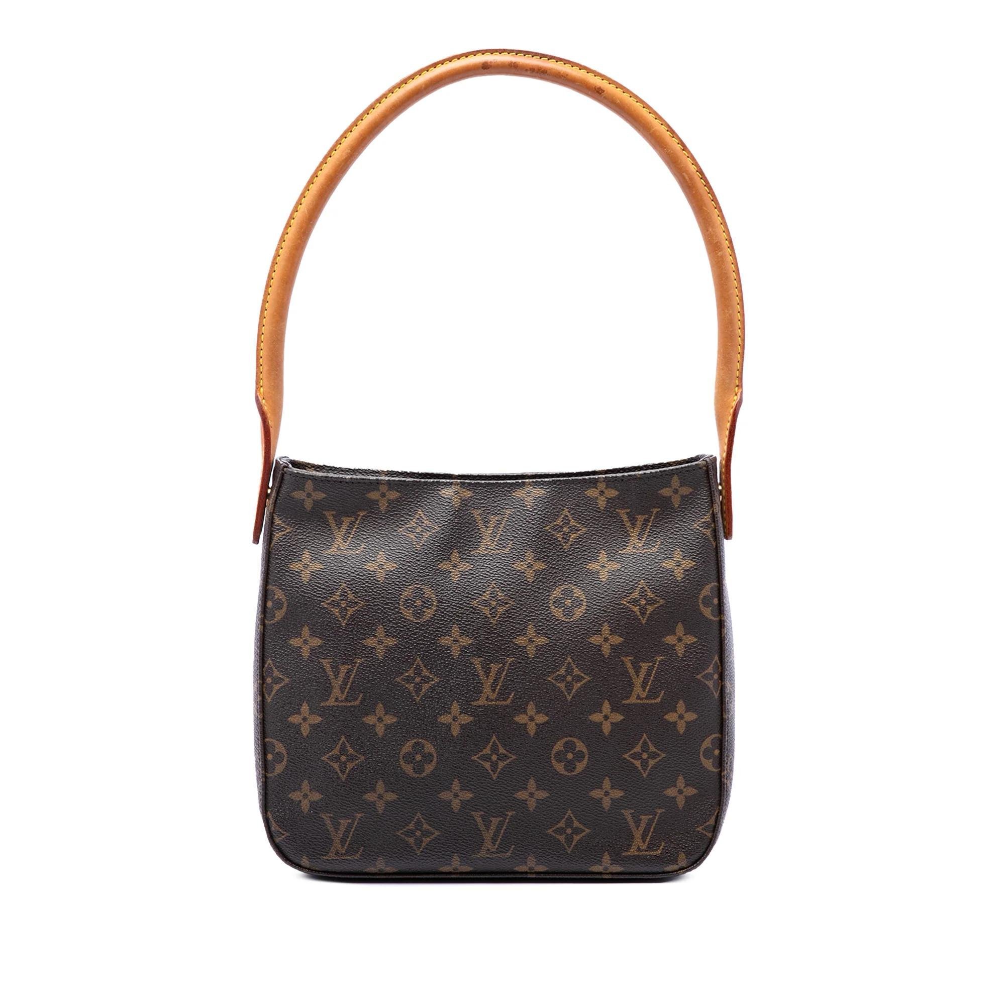 Looping leather handbag