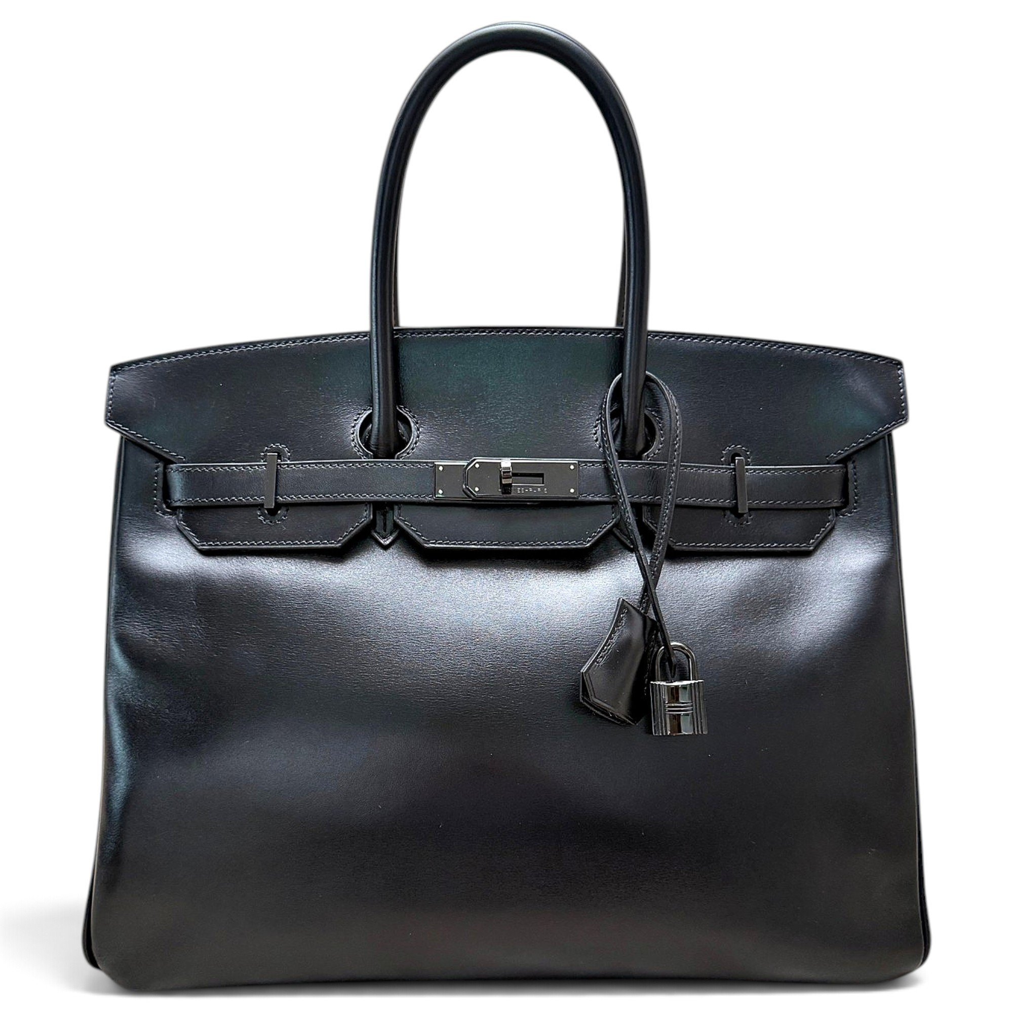 Birkin 35 leather handbag