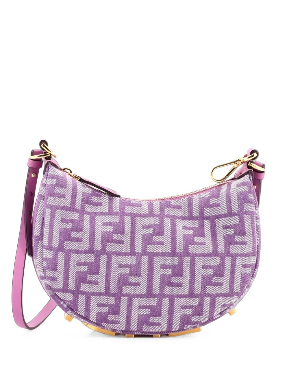Fendigraphy Bag Zucca Canvas Mini hobo bag