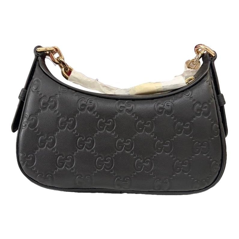 Attache leather handbag