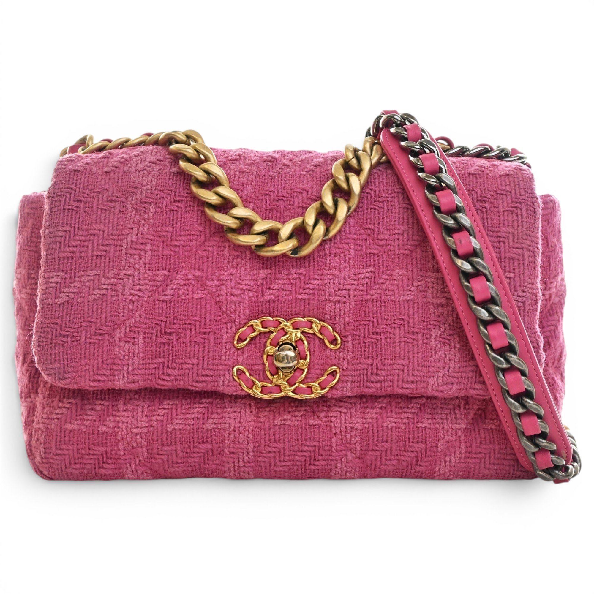 Chanel 19 tweed crossbody bag