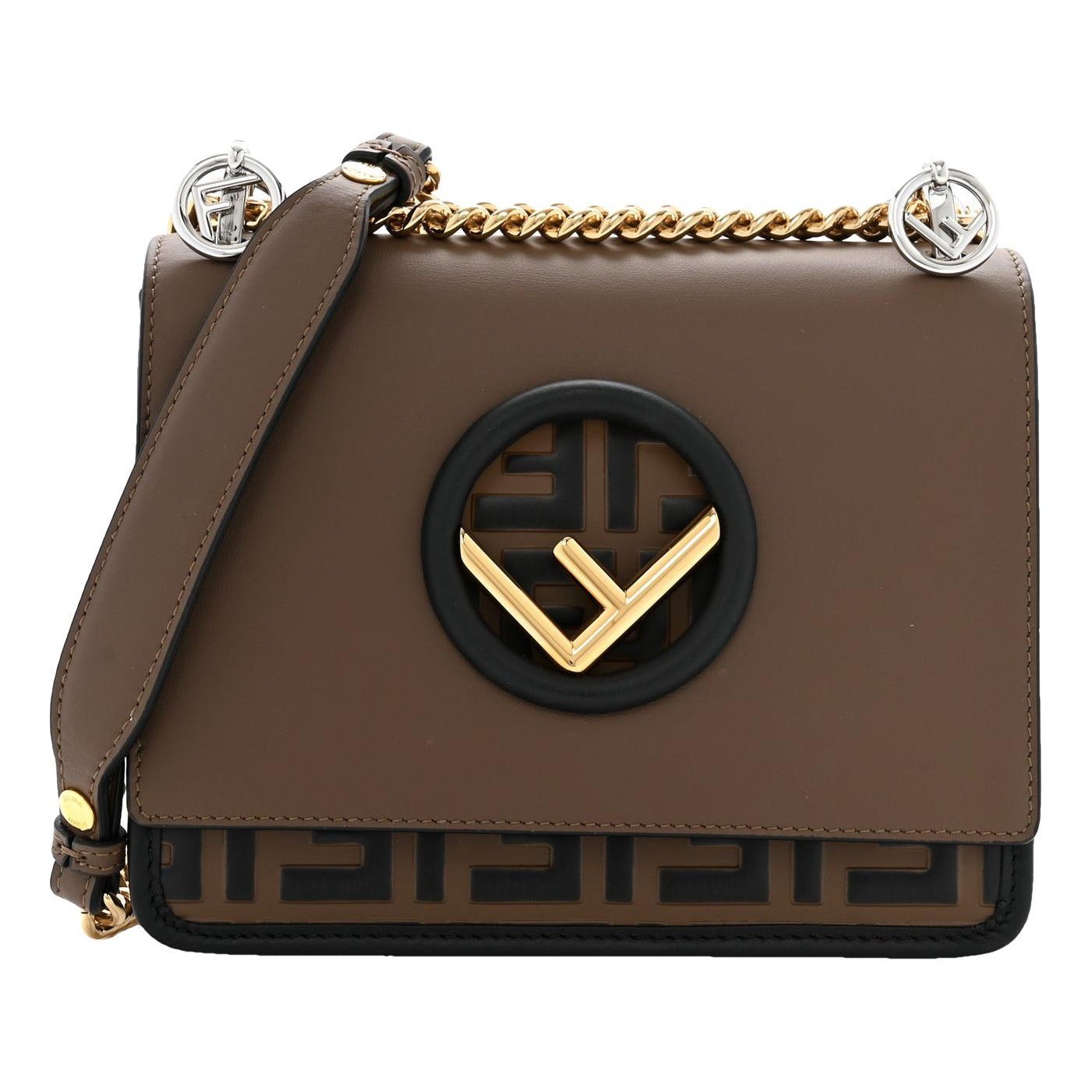 Kan I Logo leather handbag