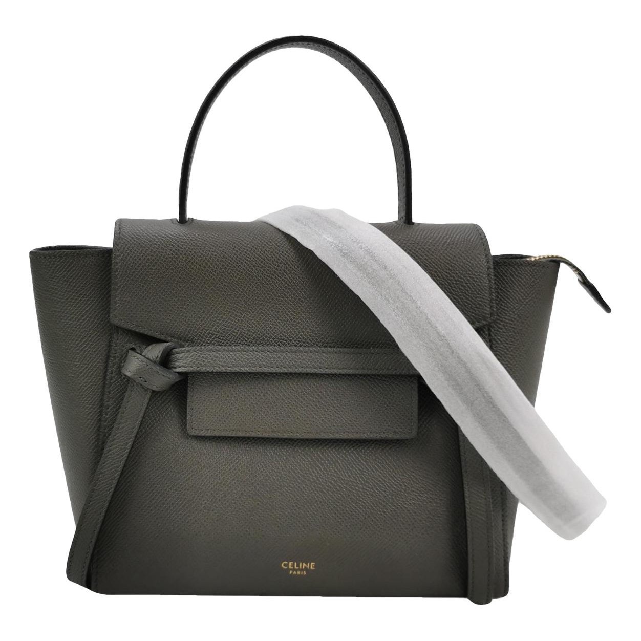 Belt leather handbag