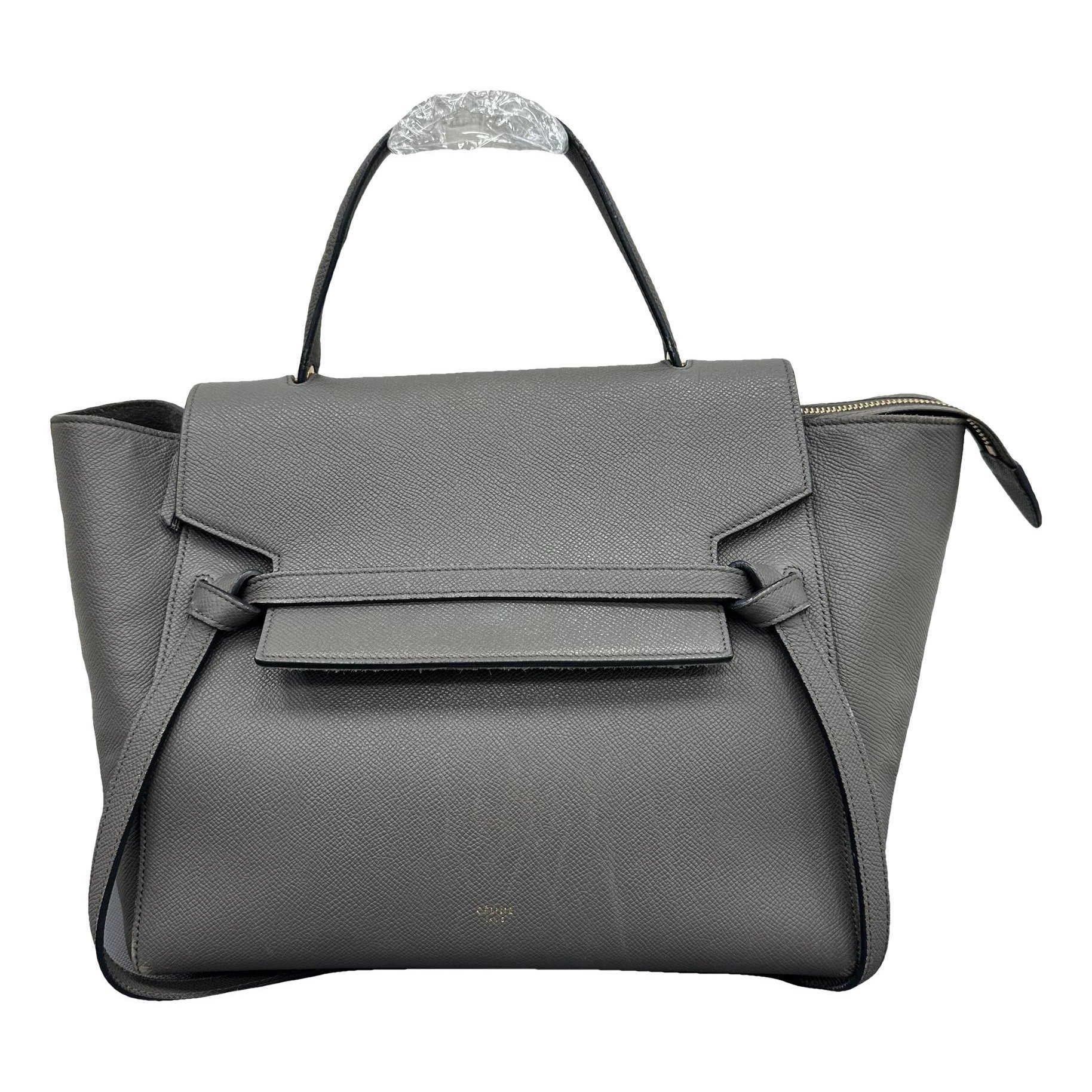 Belt leather handbag