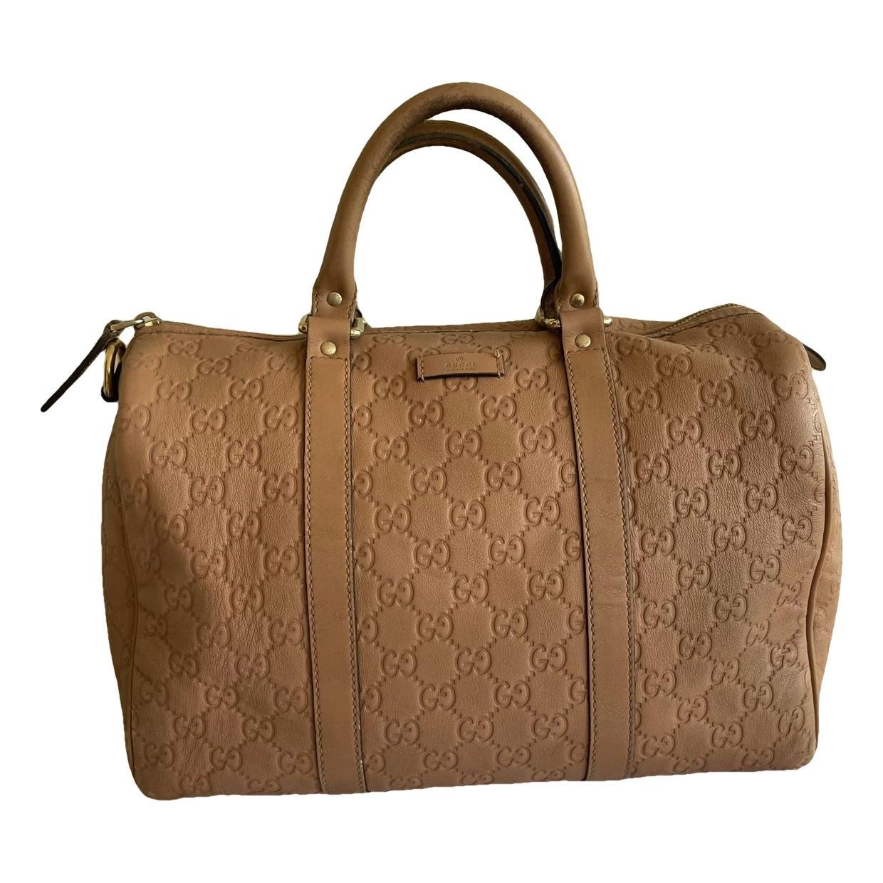 Joy leather bowling bag