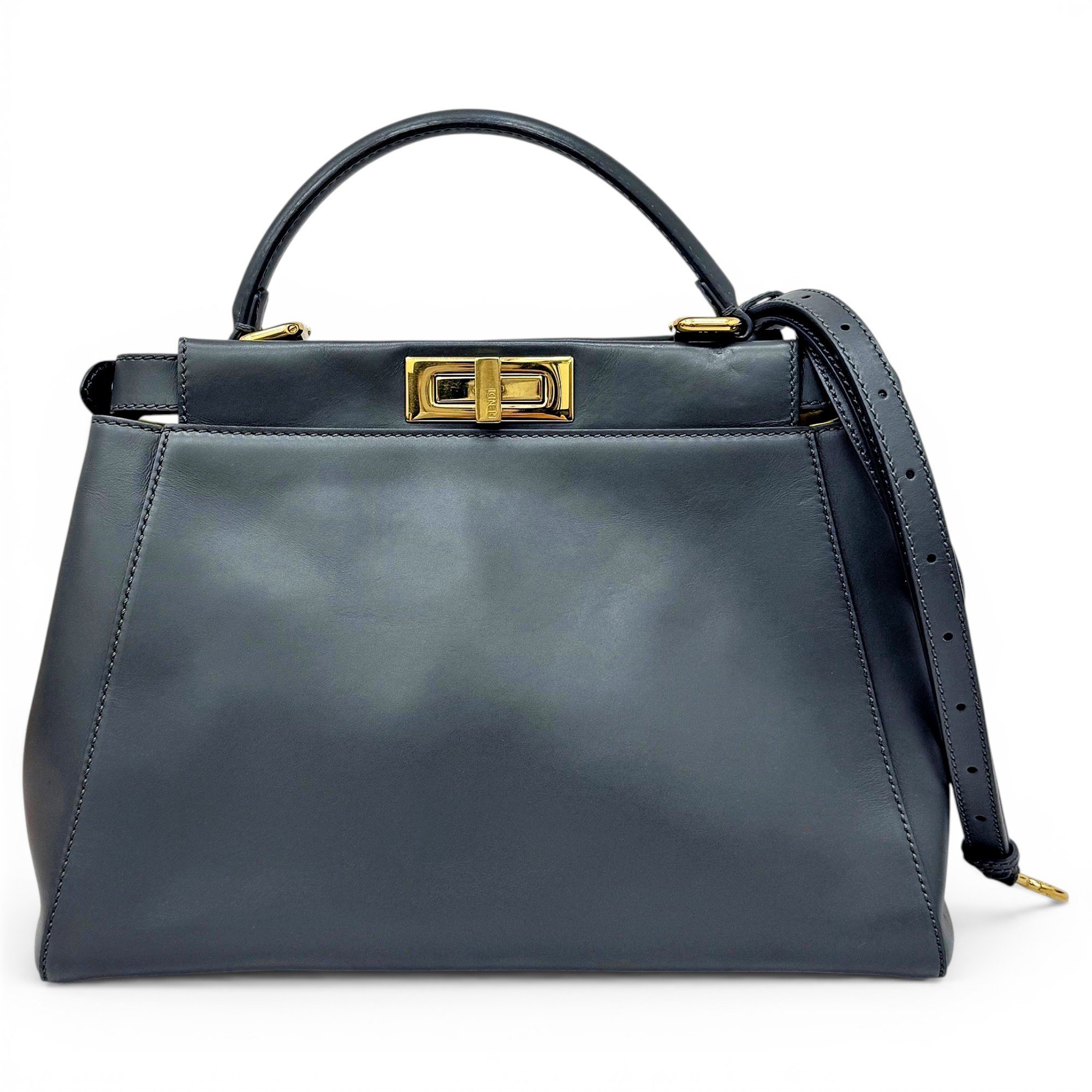 Peekaboo leather handbag