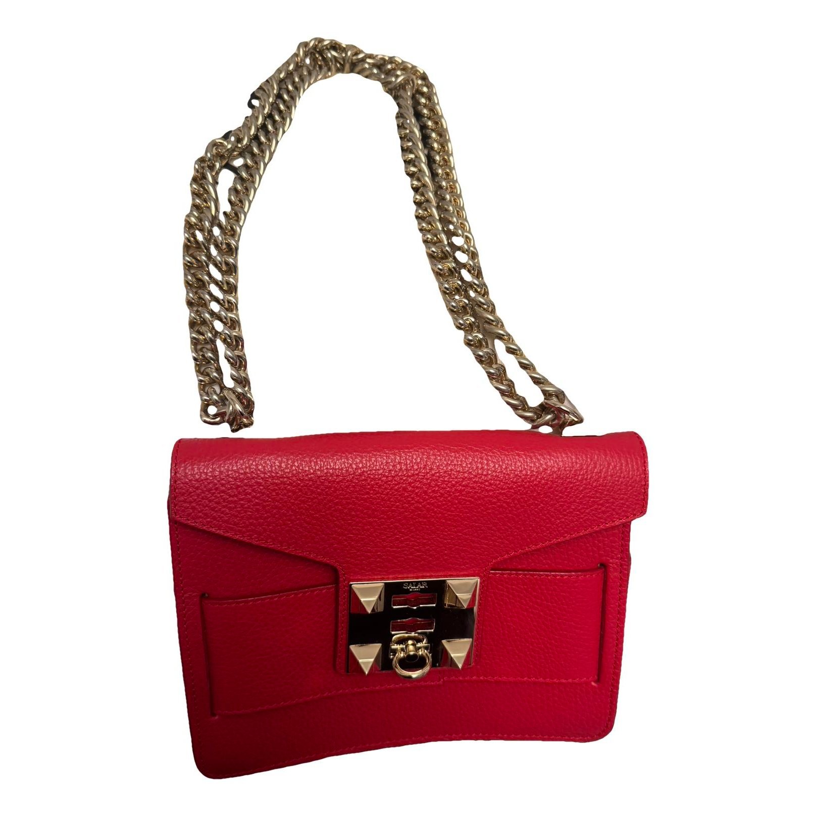 Salar Leather clutch bag