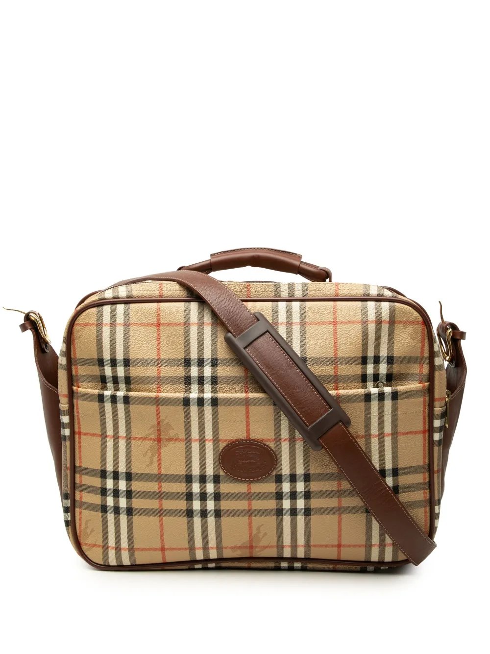 Burberry 20th Century Haymarket Check Coated Canvas satchel