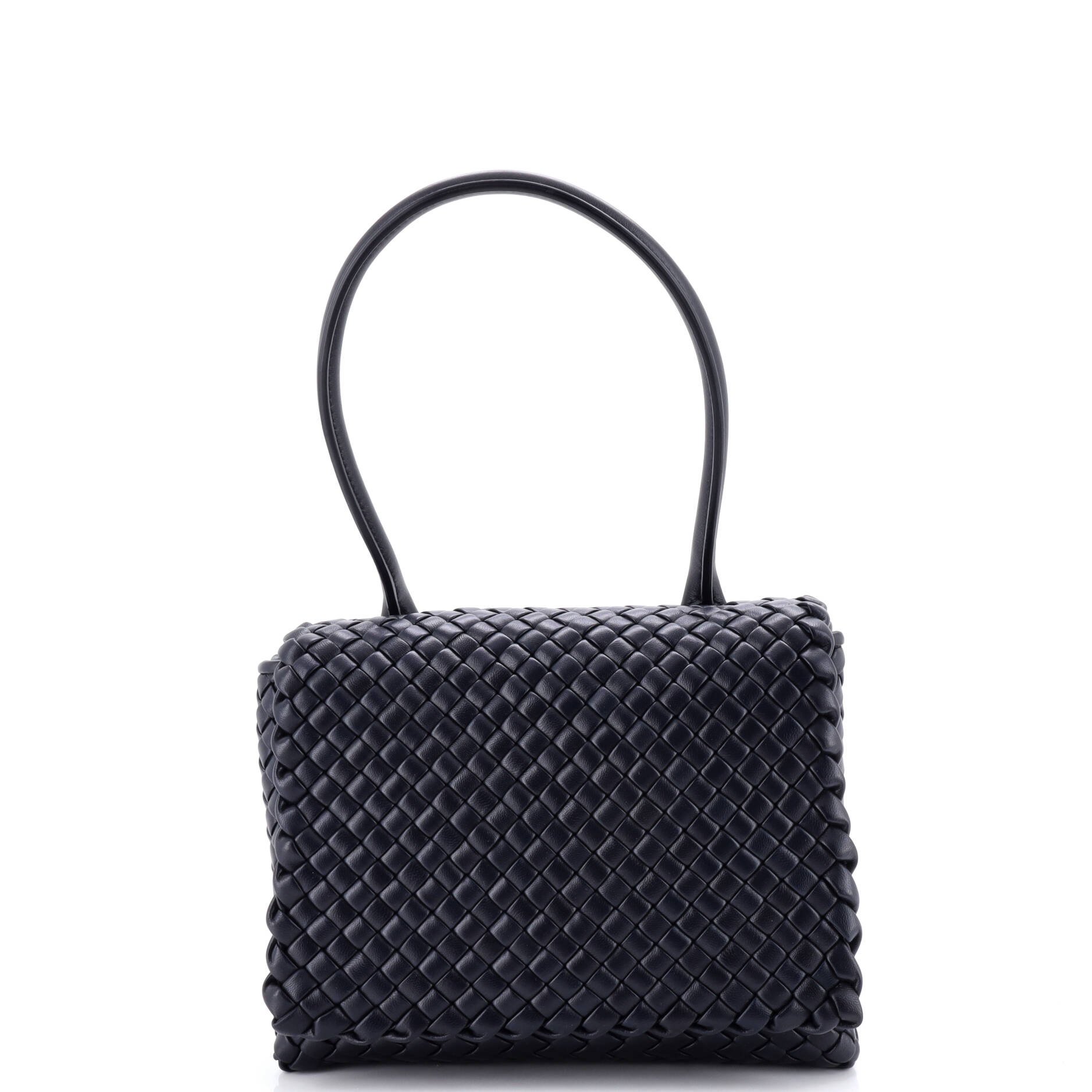 Bottega Veneta Patti Top Handle Bag Intrecciato Leather