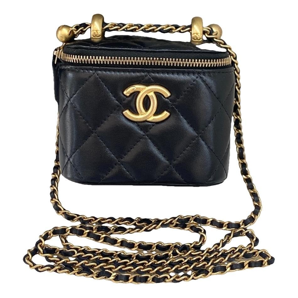 Trendy CC Vanity leather handbag