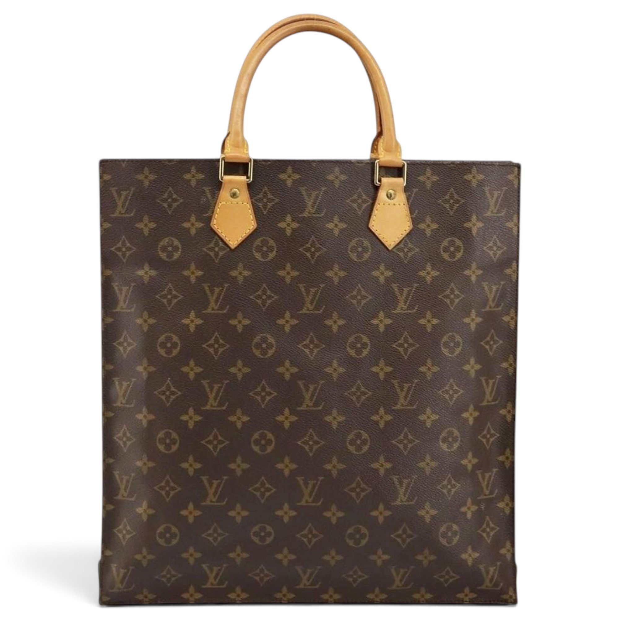 Plat leather handbag