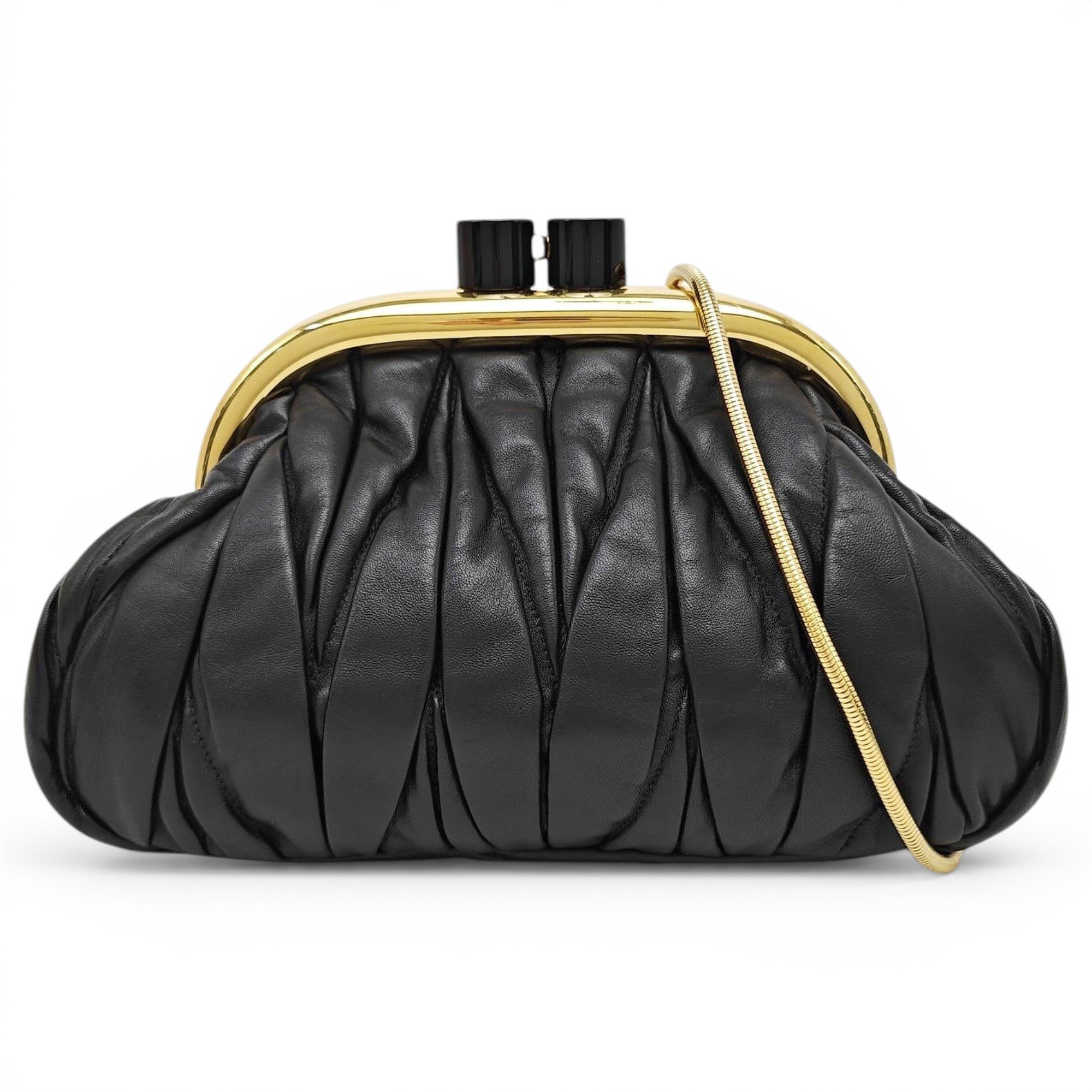 Miu Belle leather handbag