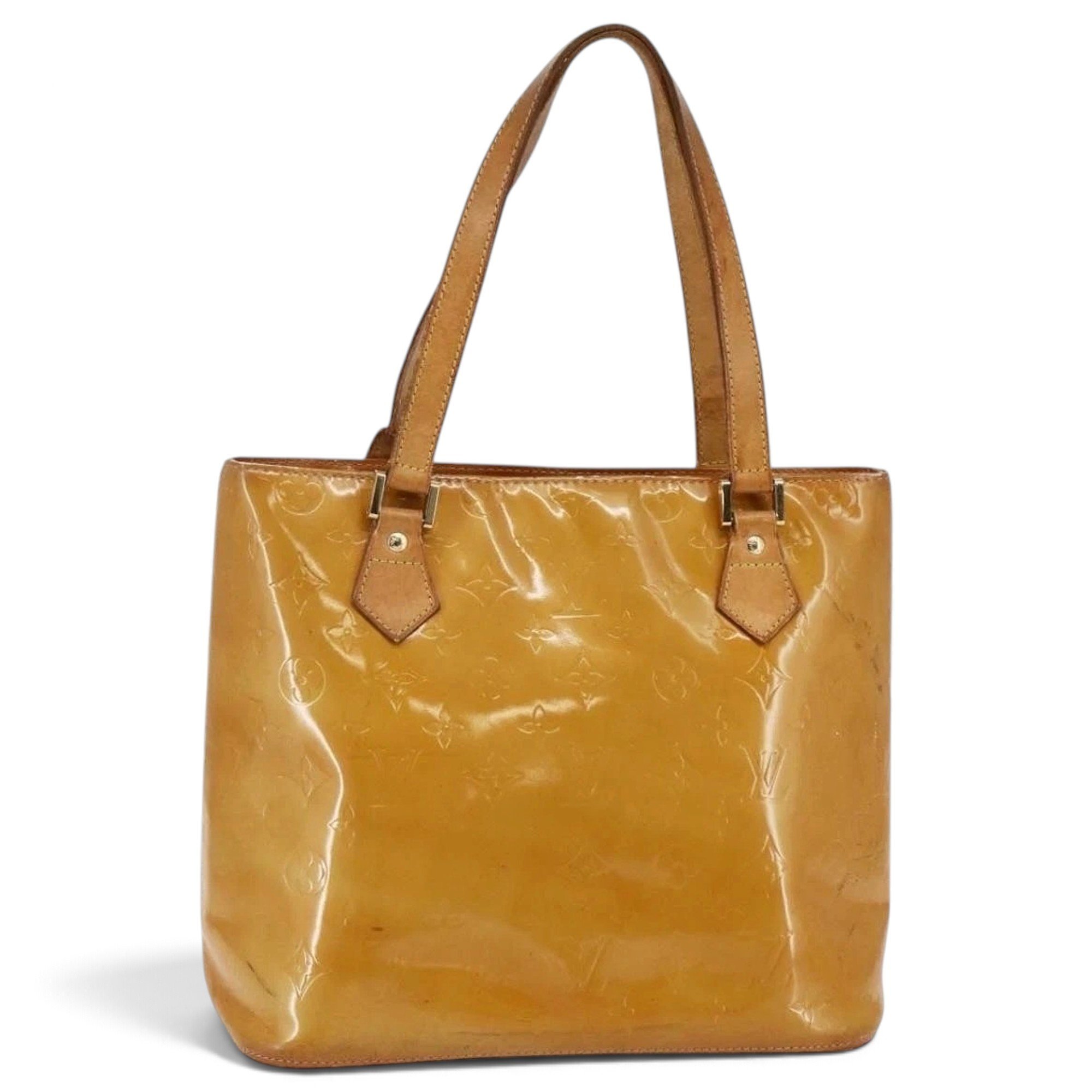 Patent leather handbag