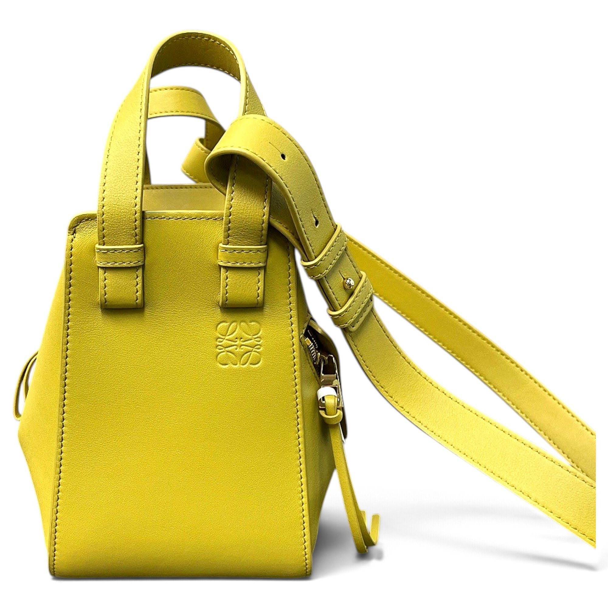 Hammock leather handbag