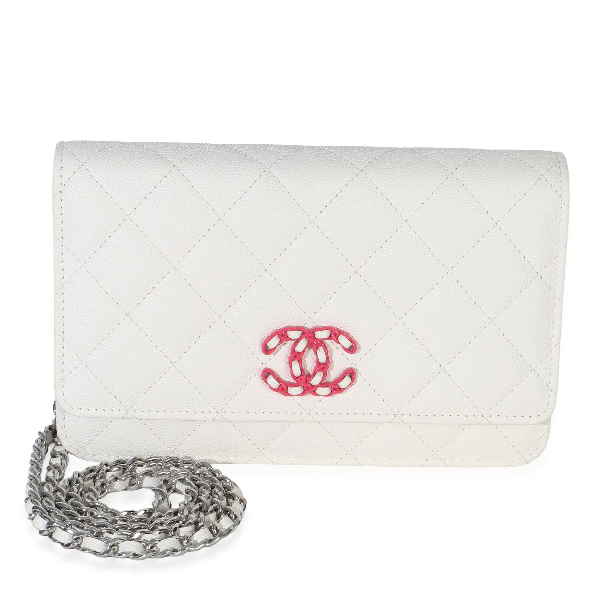 Wallet On Chain leather handbag