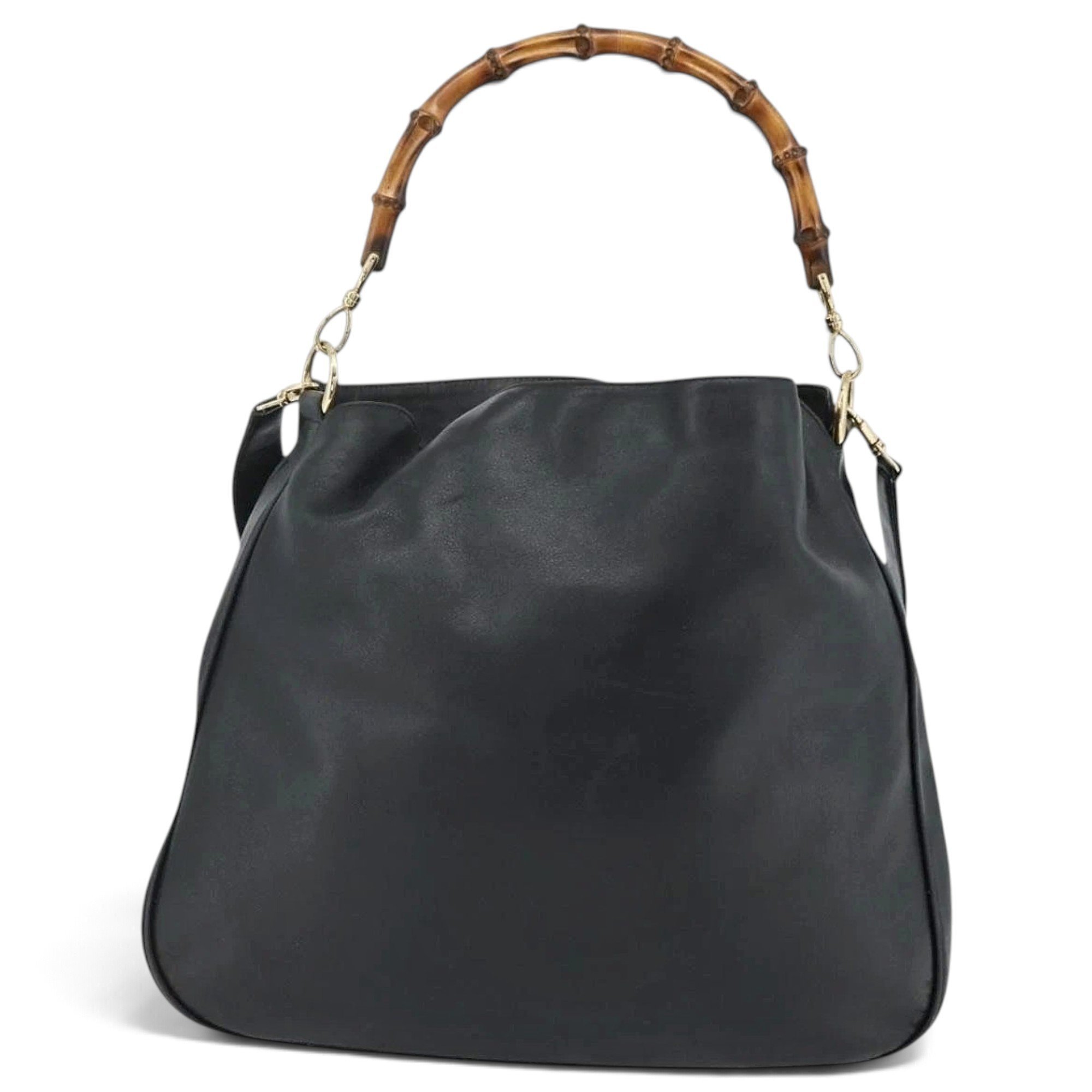 Bamboo leather handbag