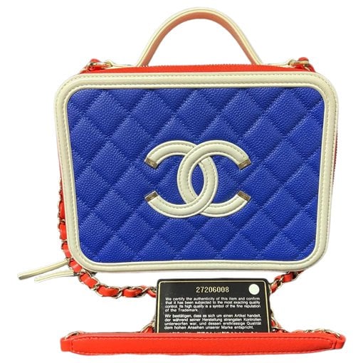 Vanity leather handbag