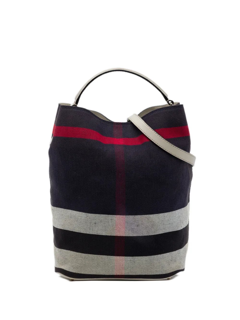 2000-2017 Medium Mega Check Canvas Ashby Bucket Bag satchel