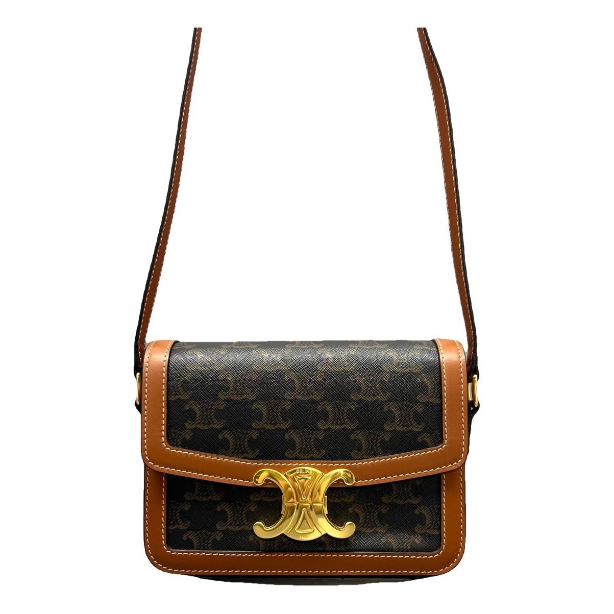 Triomphe leather handbag