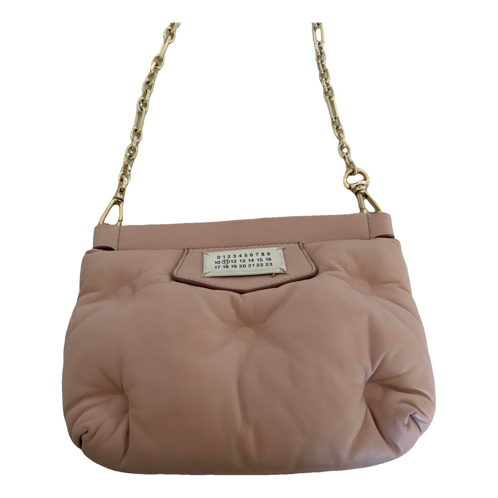 Leather clutch bag