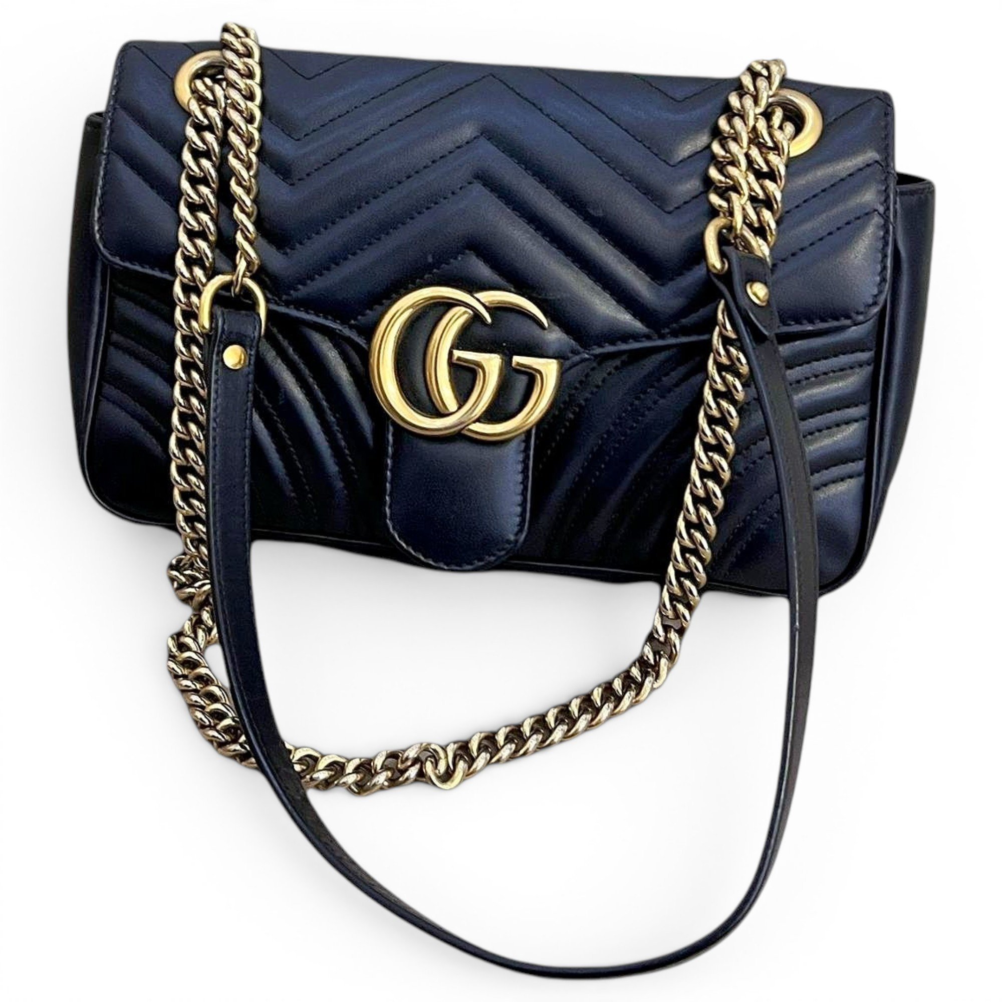 GG Marmont Flap leather crossbody bag