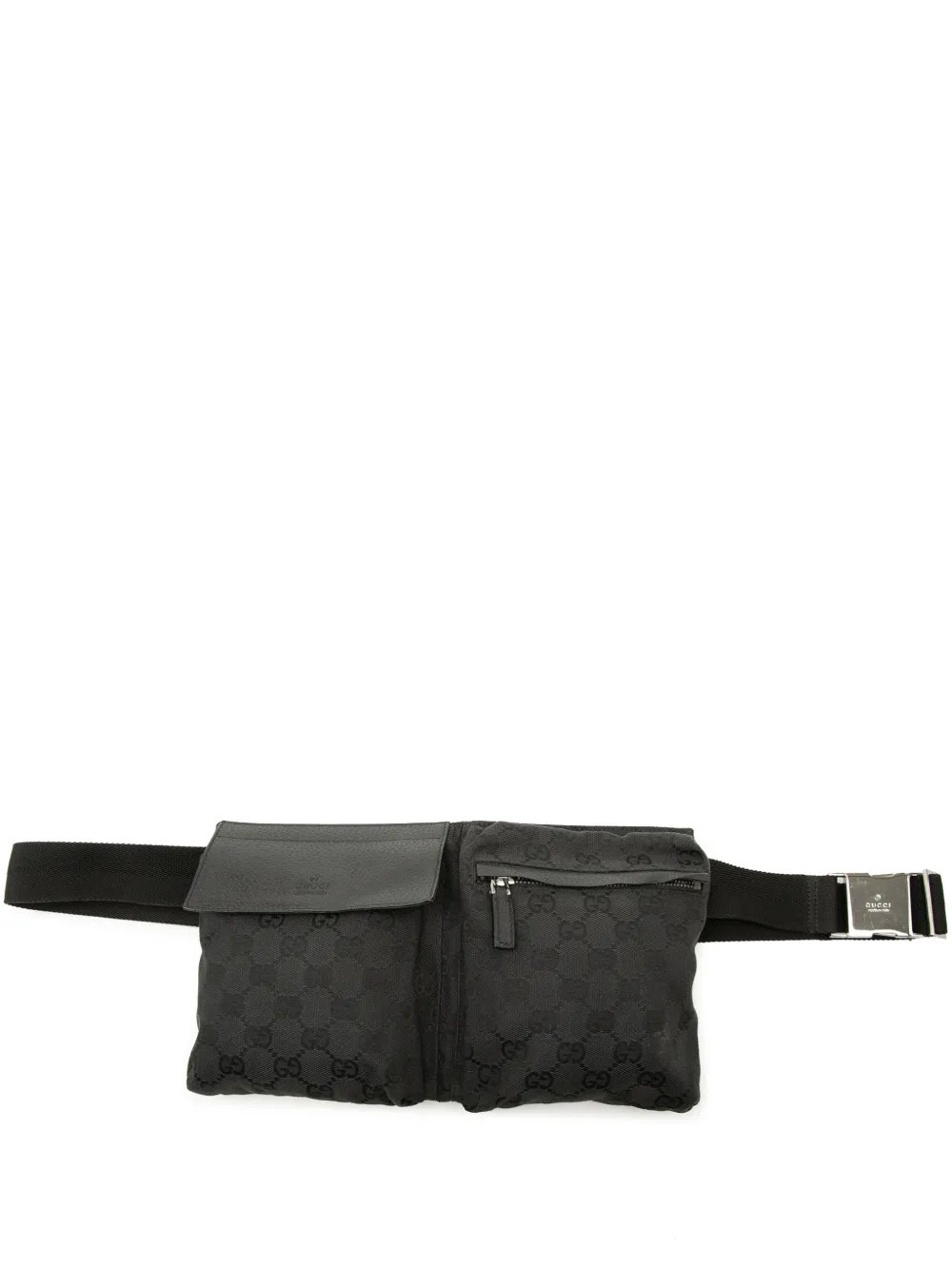 2000-2015 GG Canvas Double Pocket belt bag