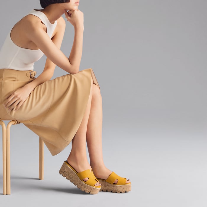 Jaune Sésame Eze 30 Sandal