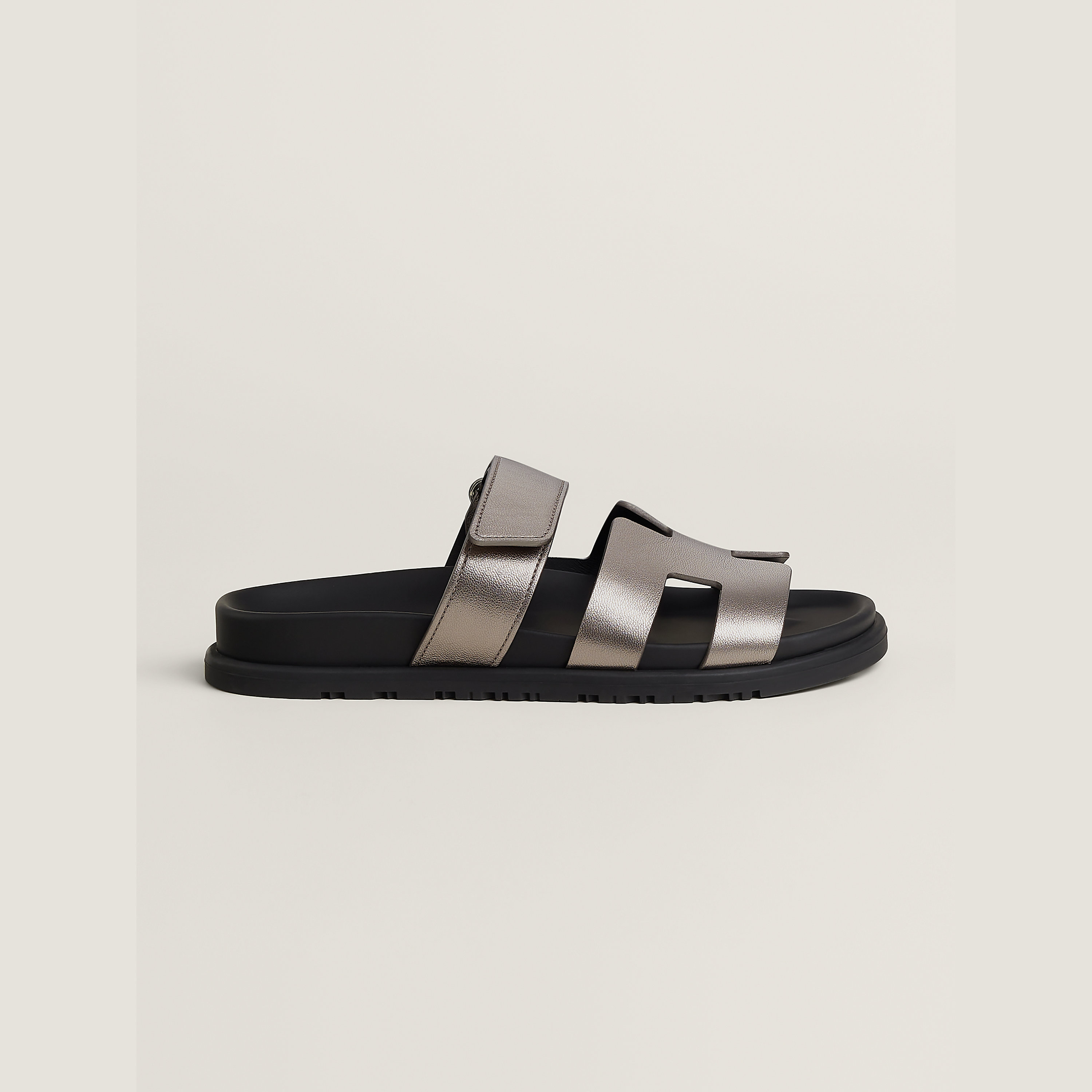 Hermès Chypre sandal size 36 goatskin Champagne