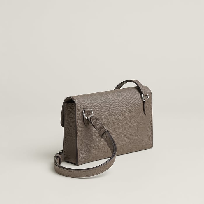 Gris Étain Hermèsnap Wallet