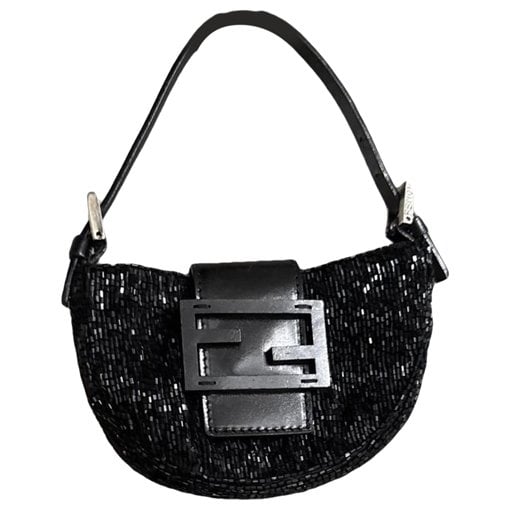 Croissant Vintage glitter mini bag