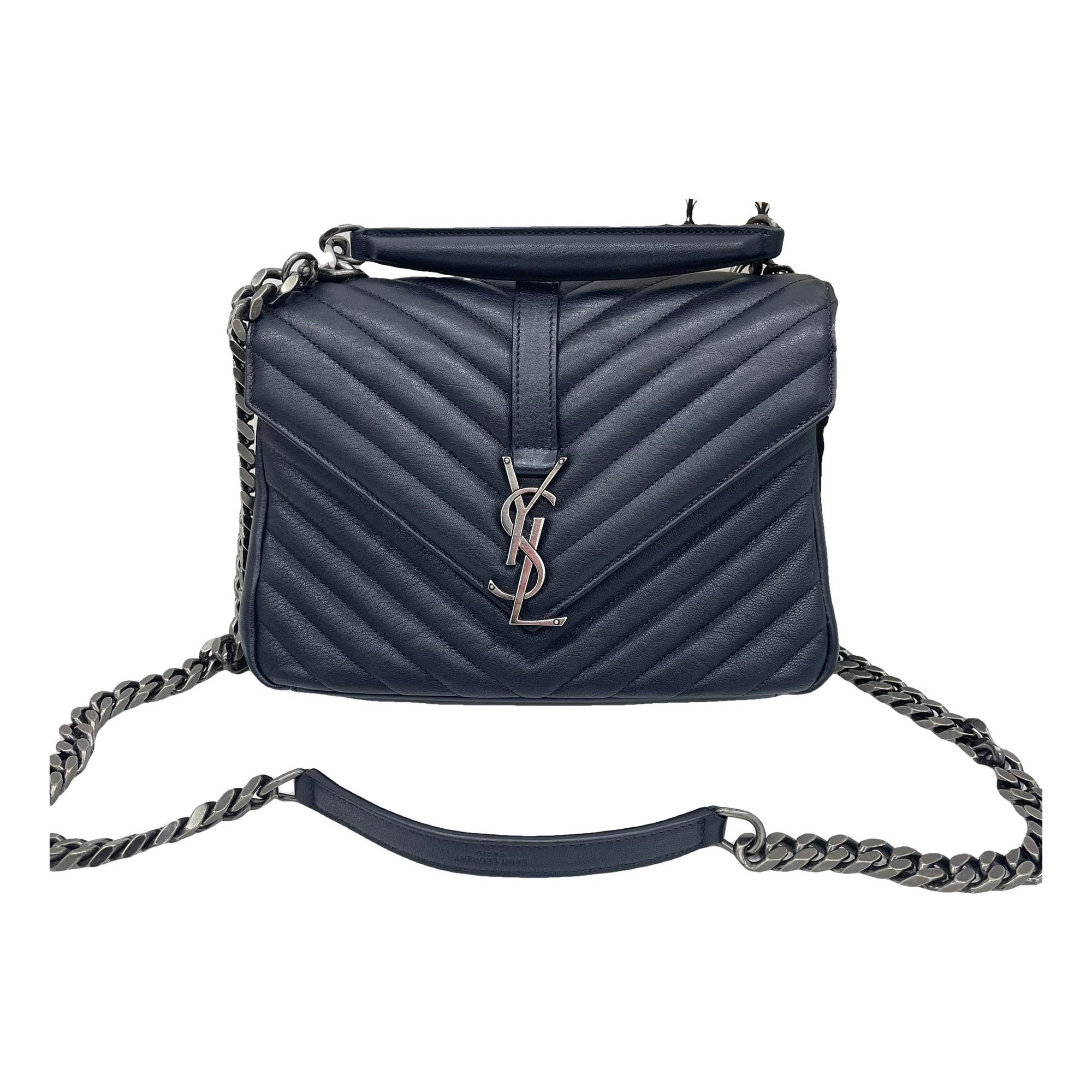 Collége monogramme leather handbag