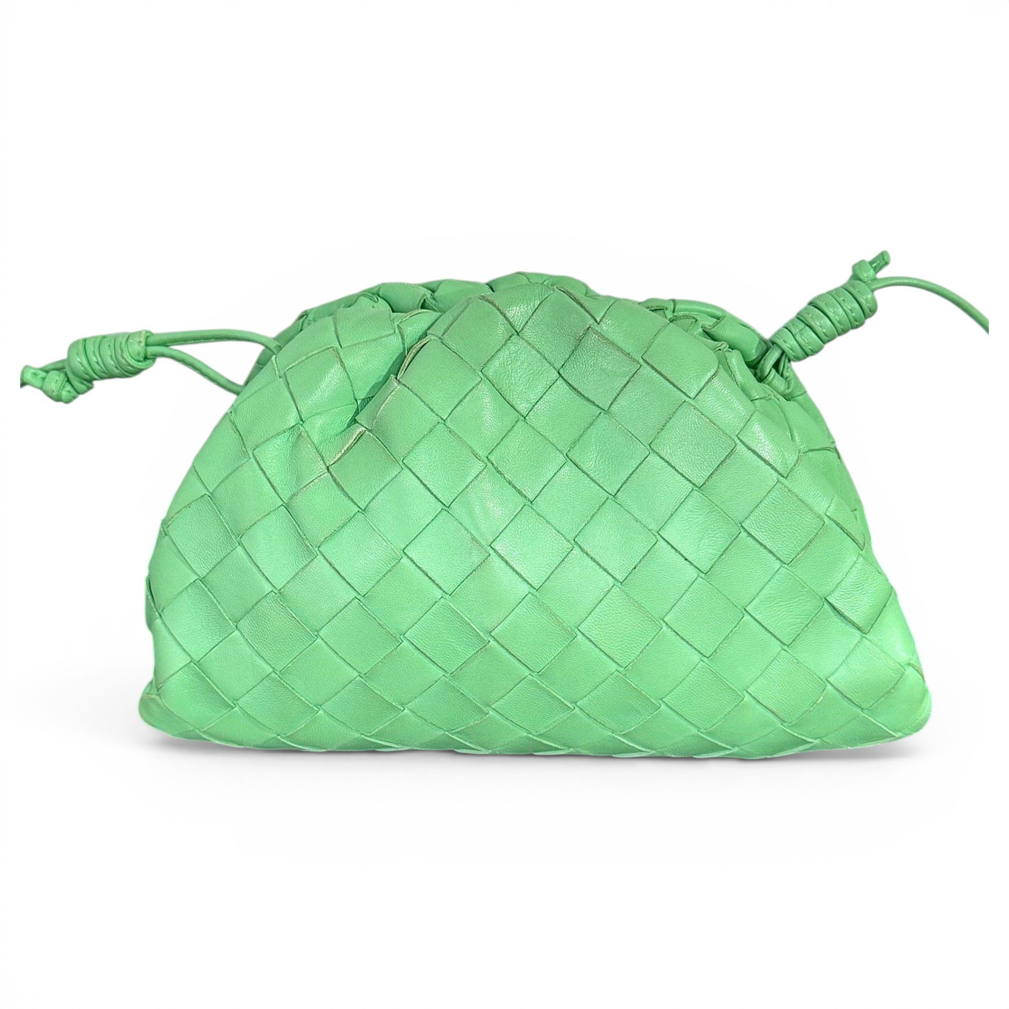 Pouch leather crossbody bag