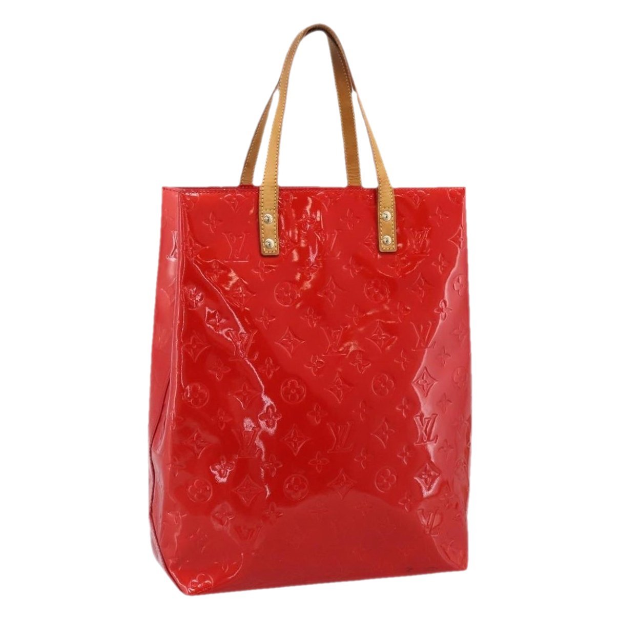 Reade patent leather handbag