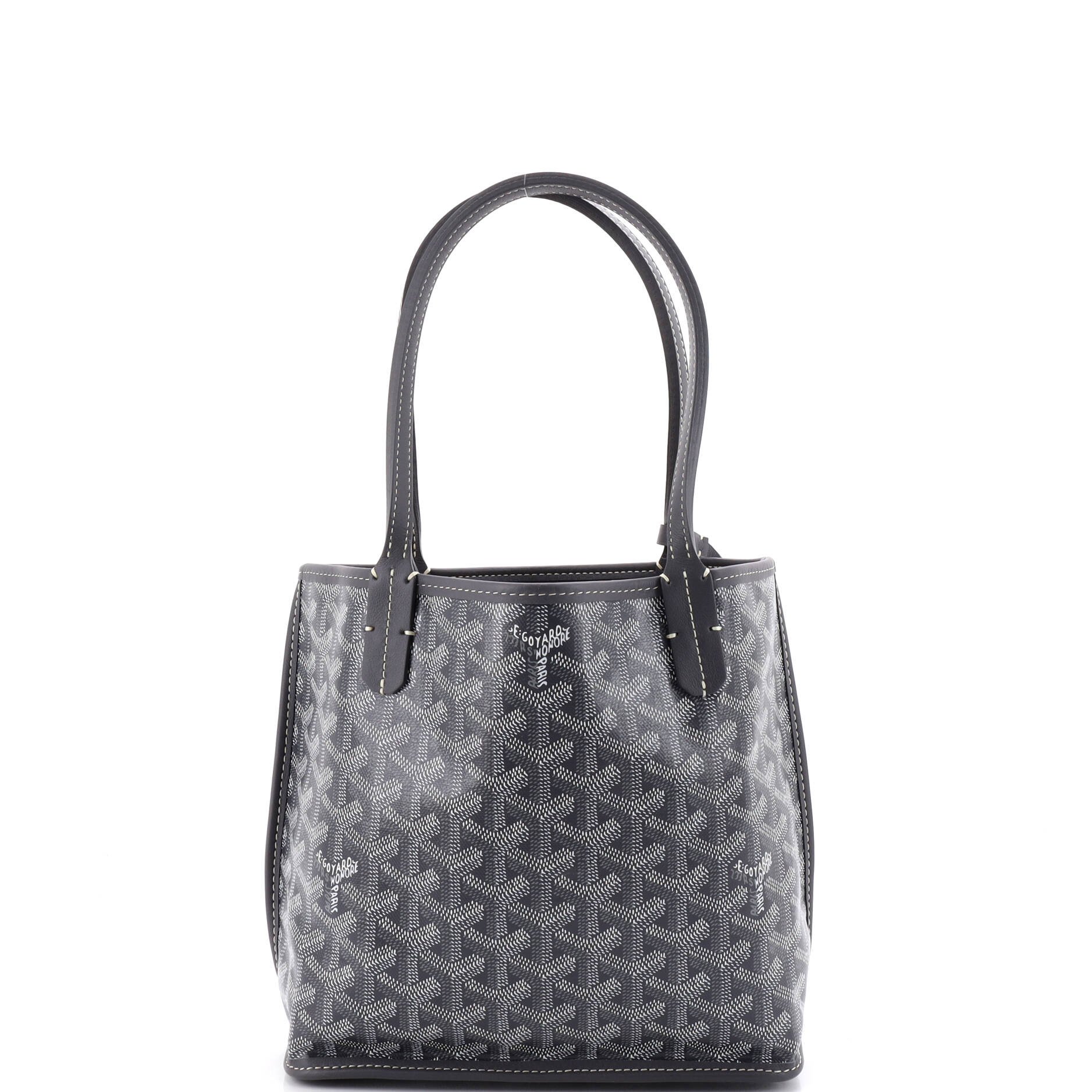 Anjou Reversible Tote Coated Canvas Mini