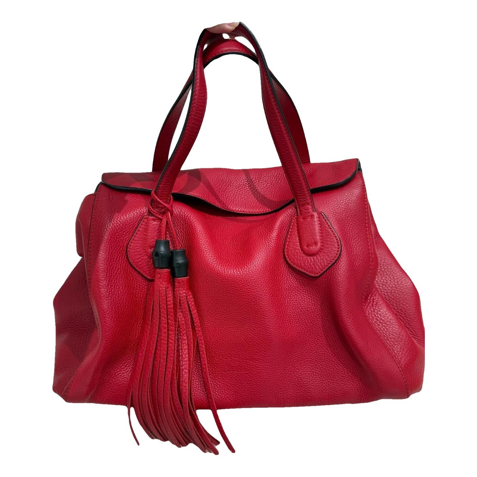Leather tote