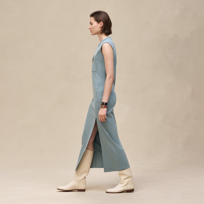 Bleu Adriatique Long Dress